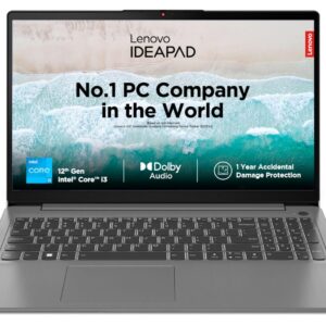 Lenovo IdeaPad Slim 3, Intel Core i3, 12th Gen, 8GB RAM, 512GB SSD